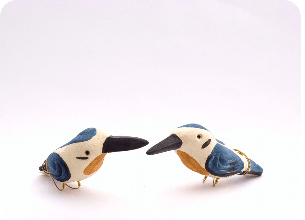 Peppy Pops -Kingfisher (a pair)