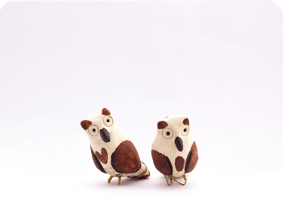 Peppy Pops-Owl (a pair)