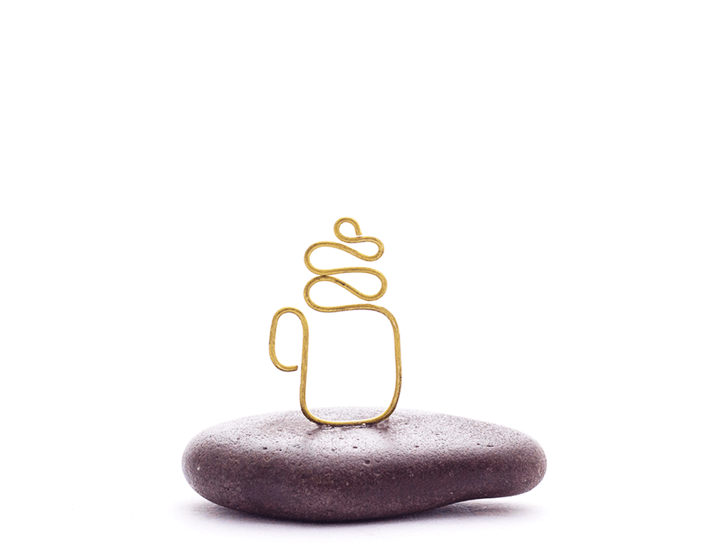 Pebble paper weight - Coffee Mug