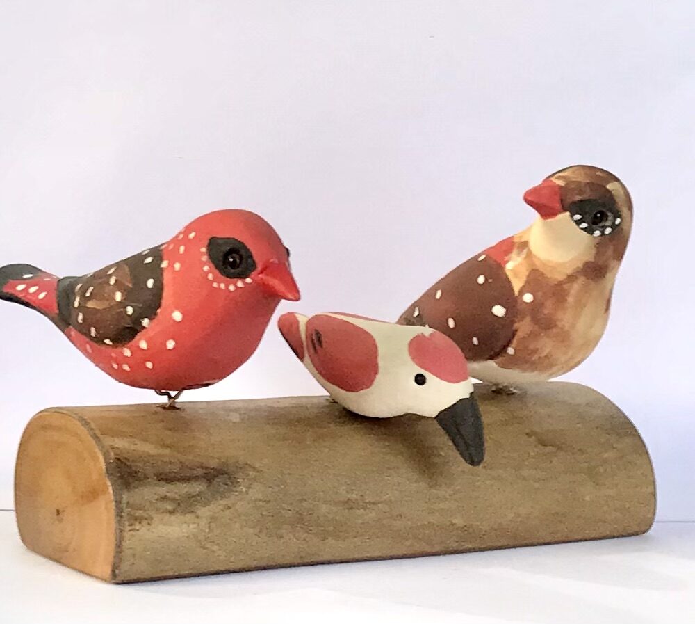 Bird stand - Red Munias