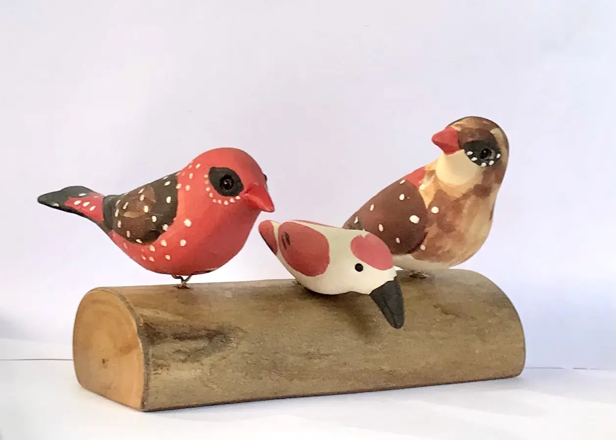 Bird stand - Red Munias