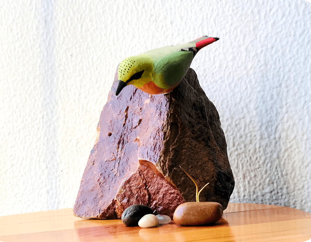Exotic Table Tops - Fire-tailed Myzornis (single)