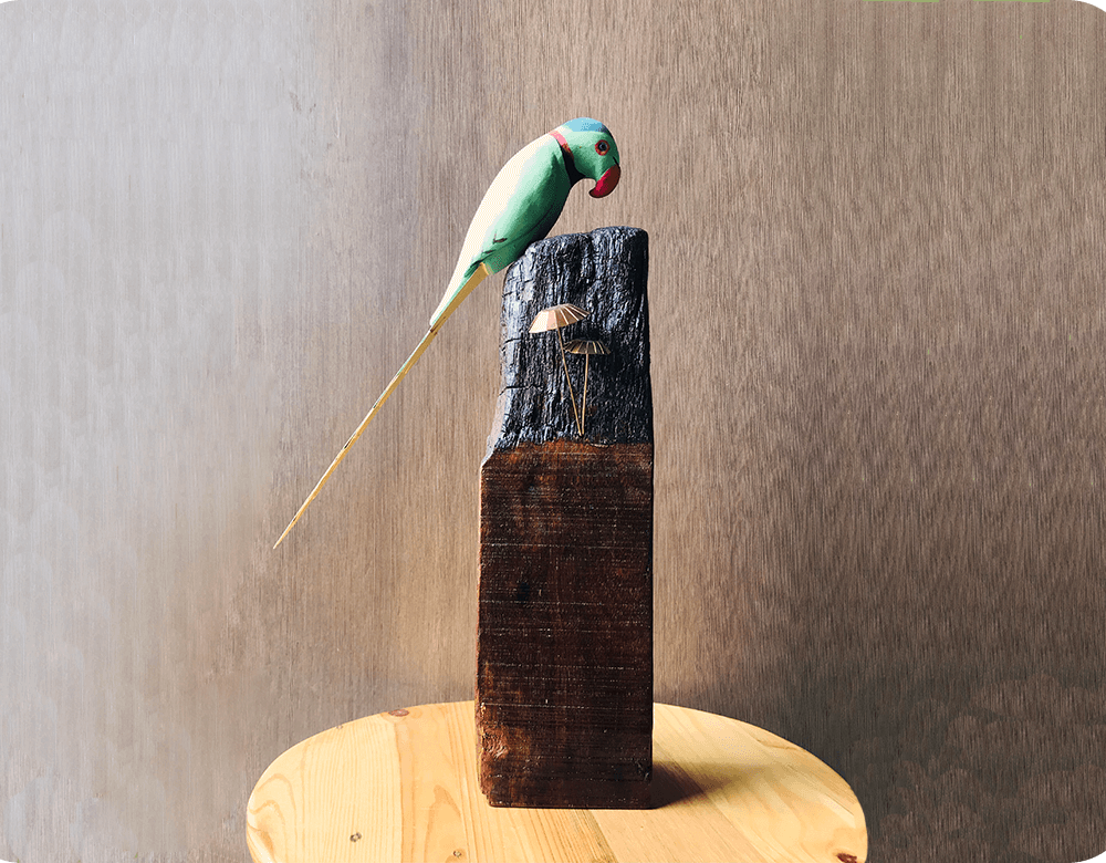 Exotic Table Tops - Indian Parakeet (single)