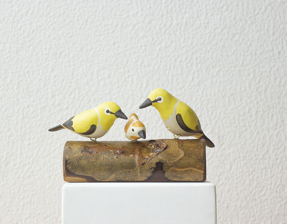 Bird stand - White eye Oriental