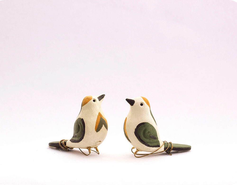 Peppy Pops -Tailor Bird (a pair)