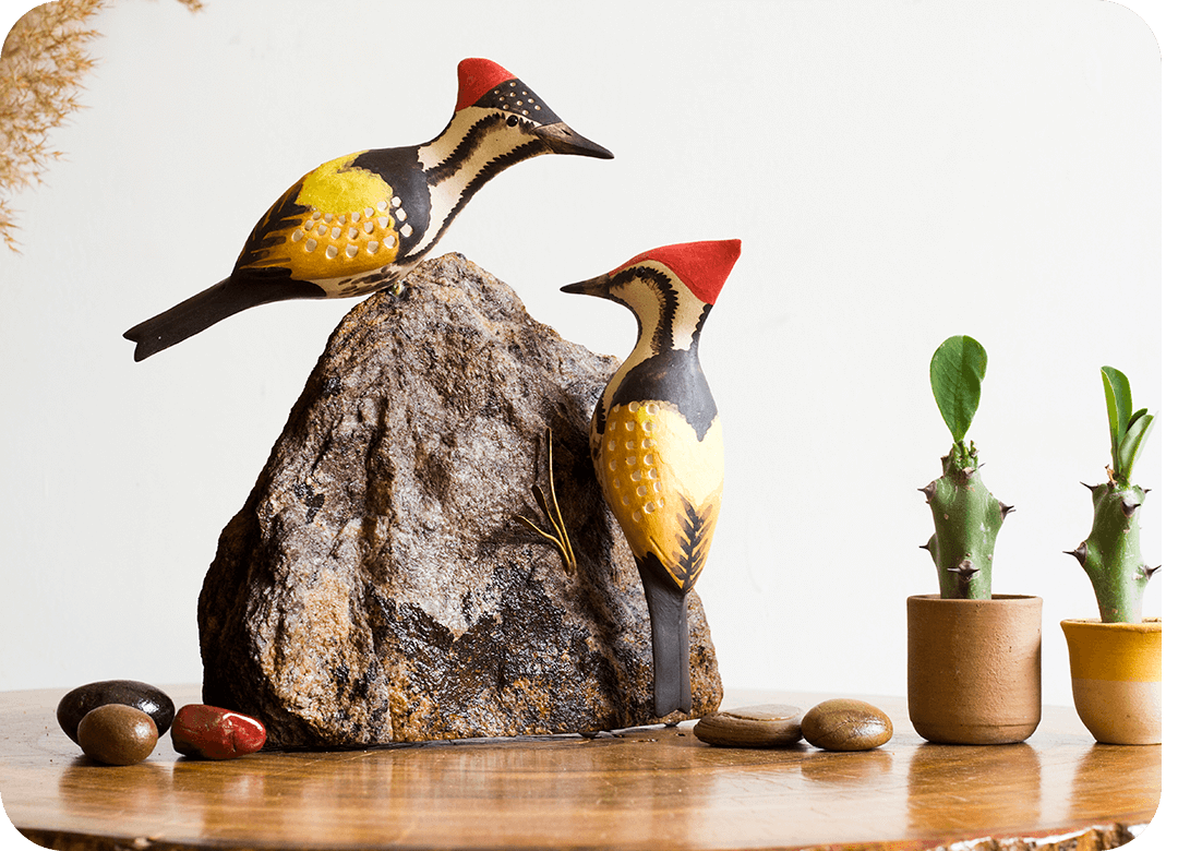 Exotic Table Tops - Woodpecker (pair)